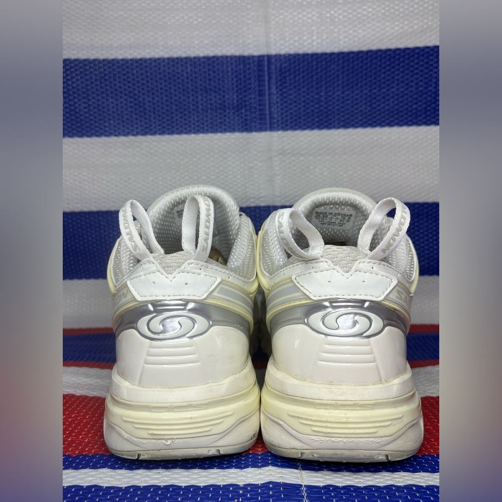 SALOMON ACS Pro Advanced Outdoor Plein Air Sneakers White/Vanilla Ice/Lunar Rock - Picture 9 of 13